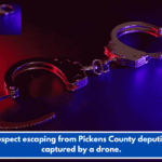 A suspect escaping from Pickens County deputies is captured by a drone.