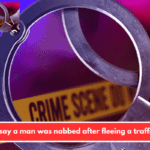 Police say a man was nabbed after fleeing a traffic stop.