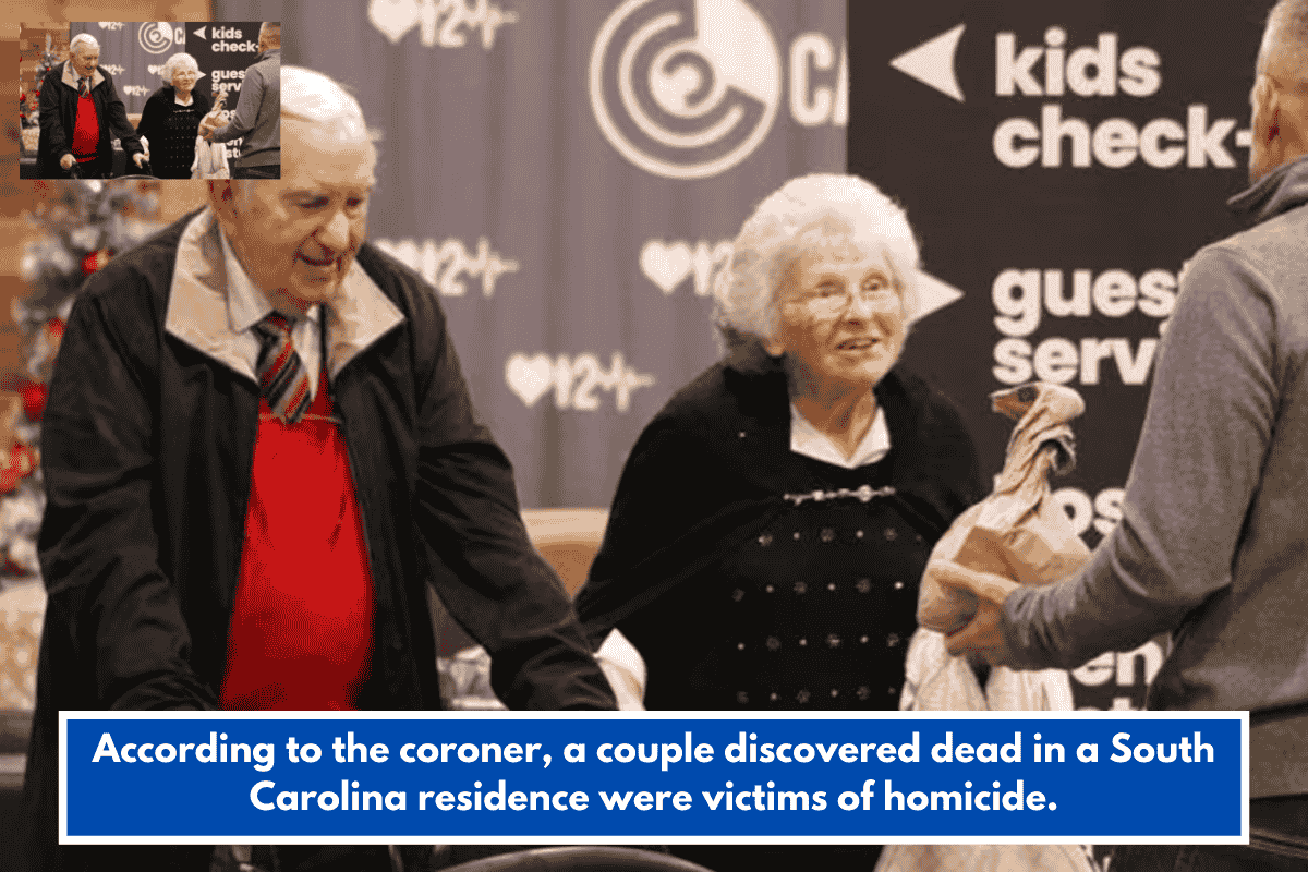 According to the coroner, a couple discovered dead in a South Carolina residence were victims of homicide.