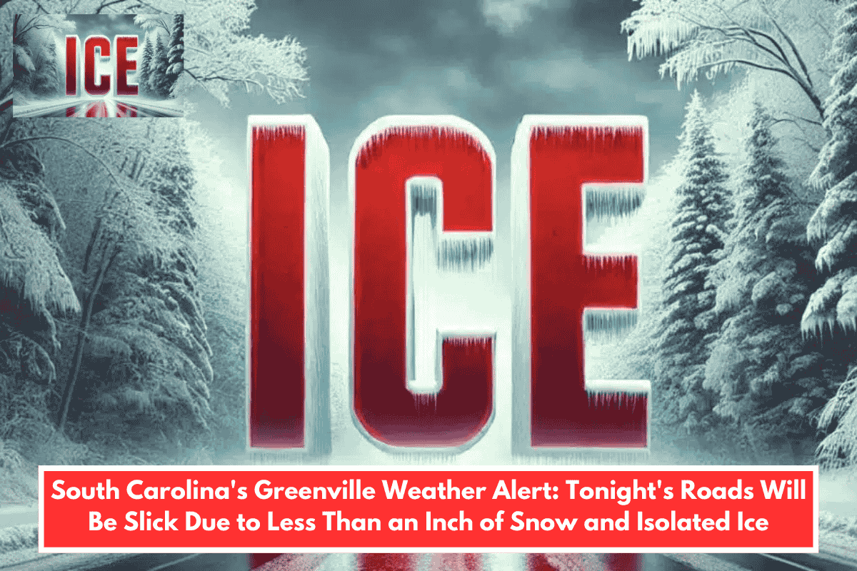 South Carolina's Greenville Weather Alert: Tonight's Roads Will Be Slick Due to Less Than an Inch of Snow and Isolated Ice