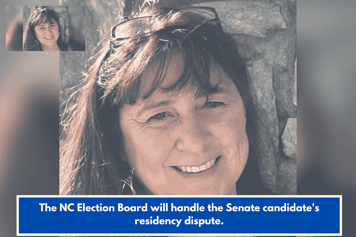 The NC Election Board will handle the Senate candidate's residency dispute.