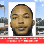 Mom and the unlicensed artist are arrested for the 14-year-old's illegal sleeve tattoo: Sheriff