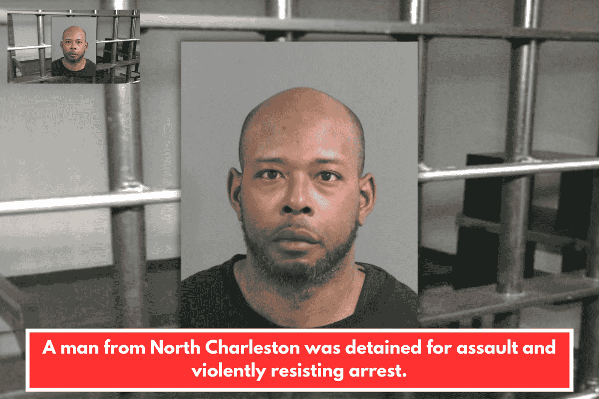 A man from North Charleston was detained for assault and violently resisting arrest.