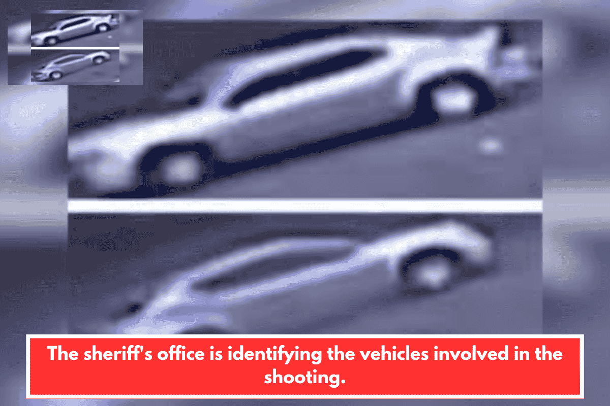 The sheriff's office is identifying the vehicles involved in the shooting.