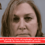 After allegedly starving her 11-year-old stepdaughter, who died weighing only 43 pounds, the woman was charged with murder.