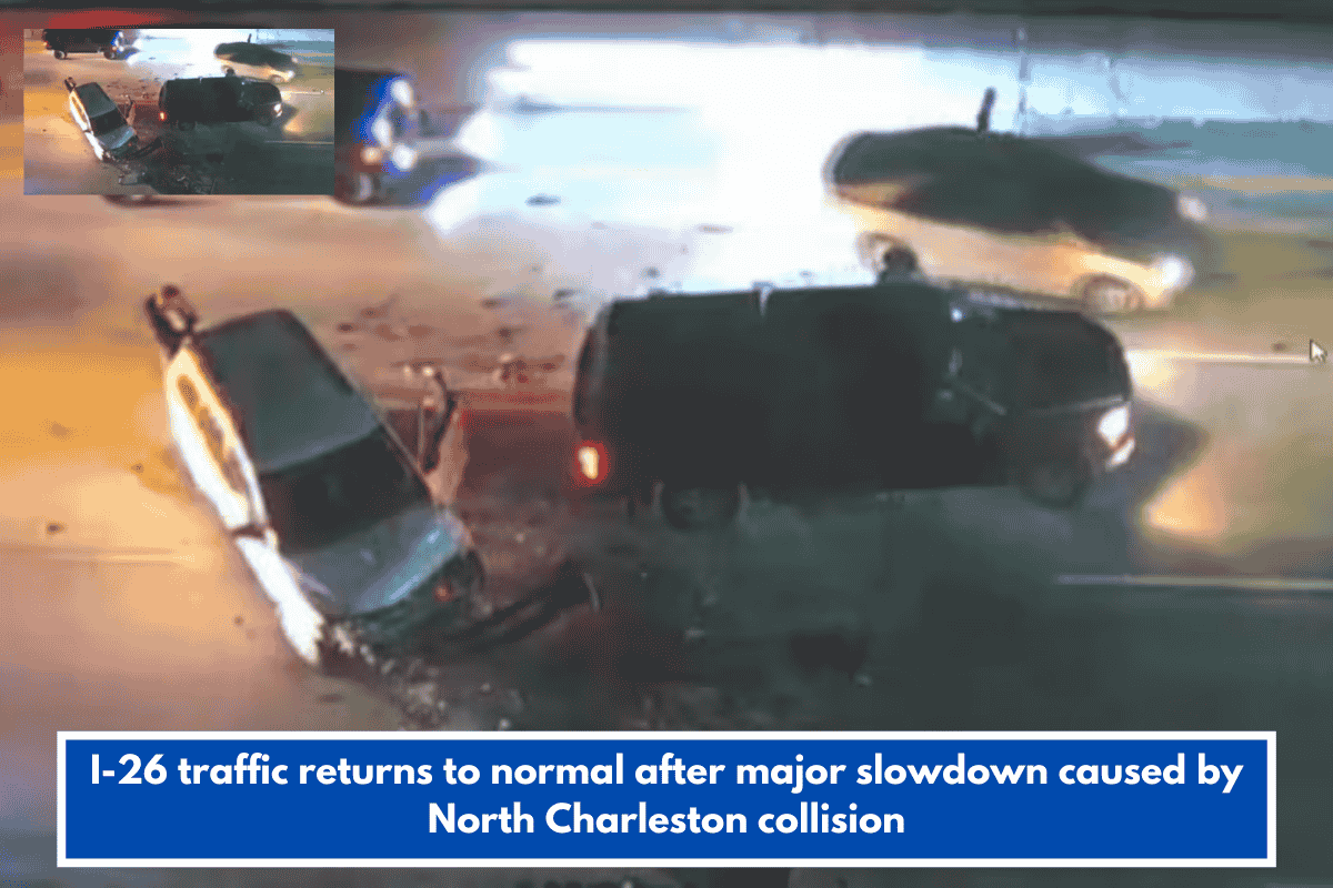 I-26 traffic returns to normal after major slowdown caused by North Charleston collision