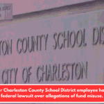 A former Charleston County School District employee has filed a federal lawsuit over allegations of fund misuse.