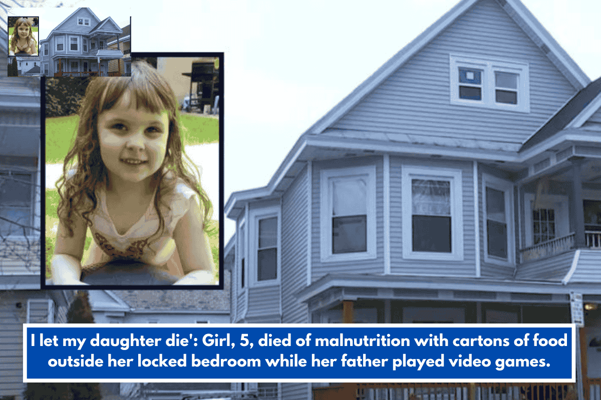 I let my daughter die': Girl, 5, died of malnutrition with cartons of food outside her locked bedroom while her father played video games.
