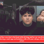 A mother of four was shot in the head while driving, and her car was thrown into a ditch following a road rage confrontation with a 24-year-old guy who is now in prison