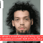 A 22-year-old man is accused of improperly storing a gun, resulting in the 'completely preventable' death of a 4-year-old girl.