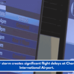 Winter storm creates significant flight delays at Charleston International Airport.