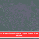 On ice: Drivers in the Augusta region should drive with caution.