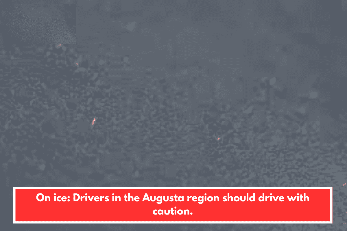 On ice: Drivers in the Augusta region should drive with caution.