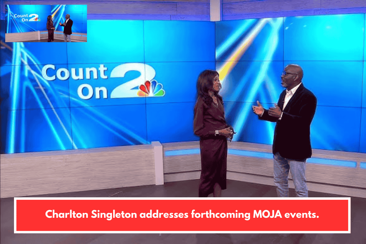Charlton Singleton addresses forthcoming MOJA events.
