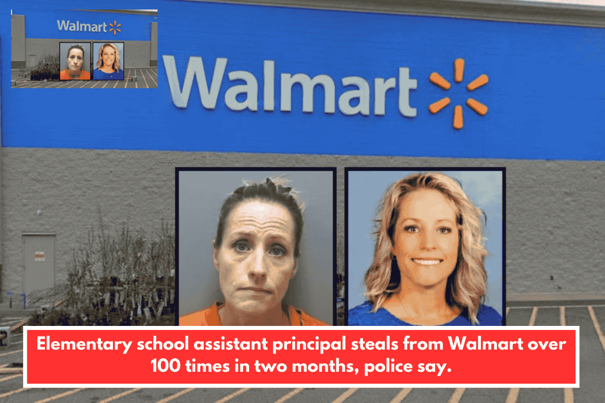 Elementary school assistant principal steals from Walmart over 100 times in two months, police say.