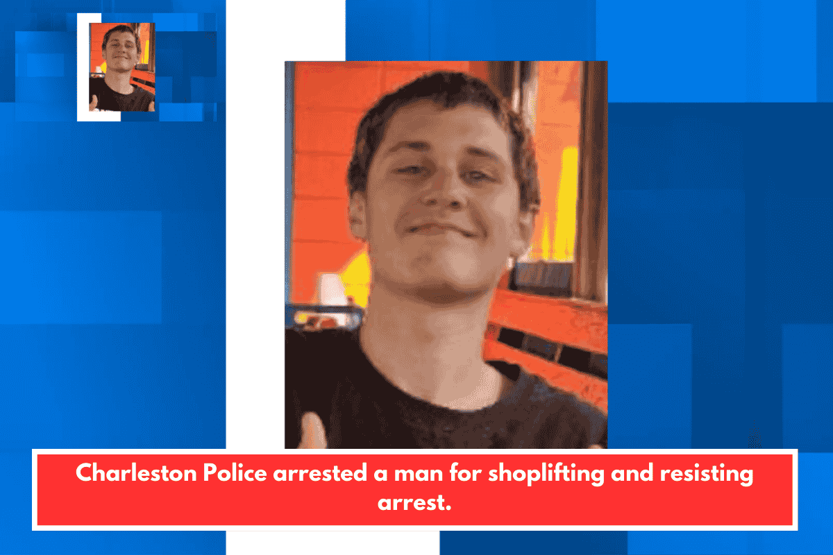 Charleston Police arrested a man for shoplifting and resisting arrest.