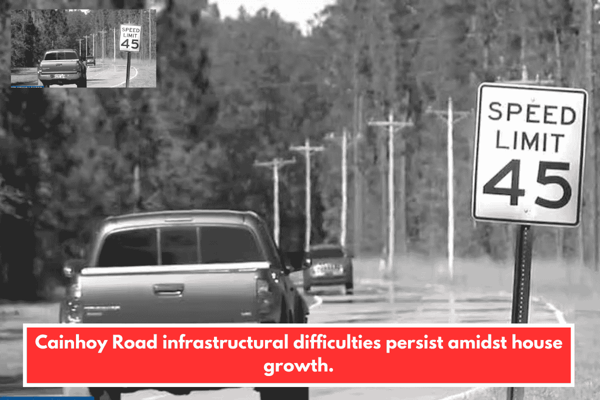 Cainhoy Road infrastructural difficulties persist amidst house growth.