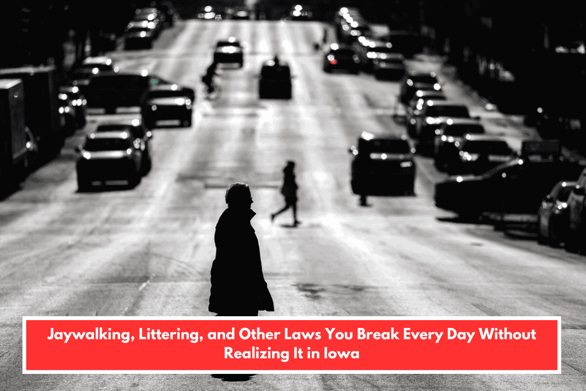 Jaywalking, Littering, and Other Laws You Break Every Day Without Realizing It in Iowa