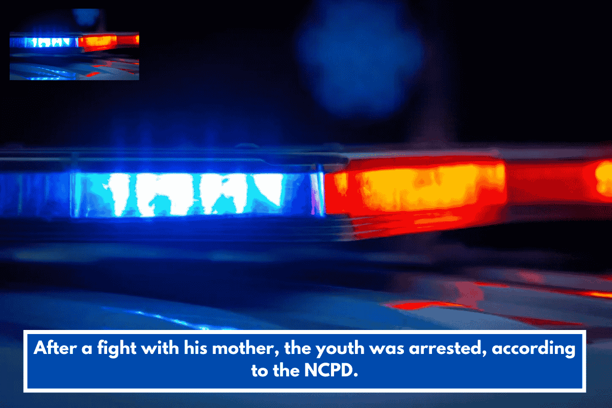 After a fight with his mother, the youth was arrested, according to the NCPD.