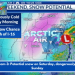 StormTeam 3: Potential snow on Saturday, dangerously cold on Sunday