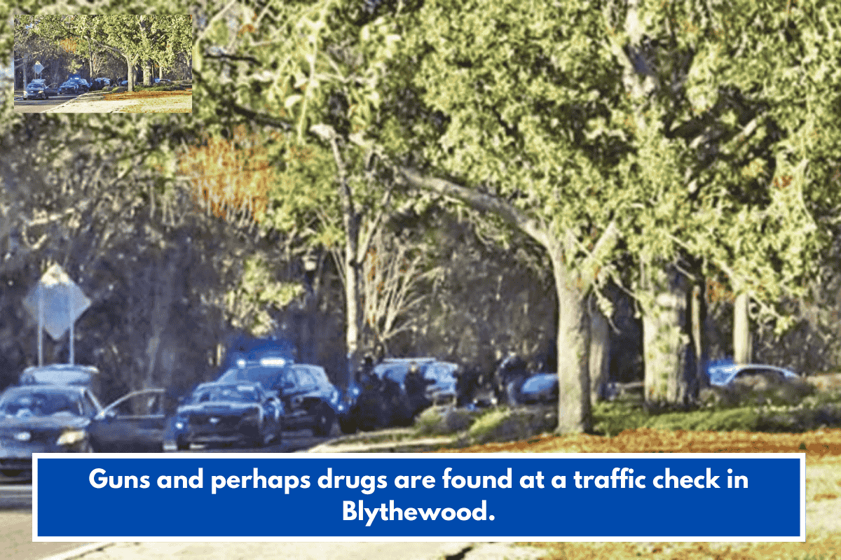 Guns and perhaps drugs are found at a traffic check in Blythewood.