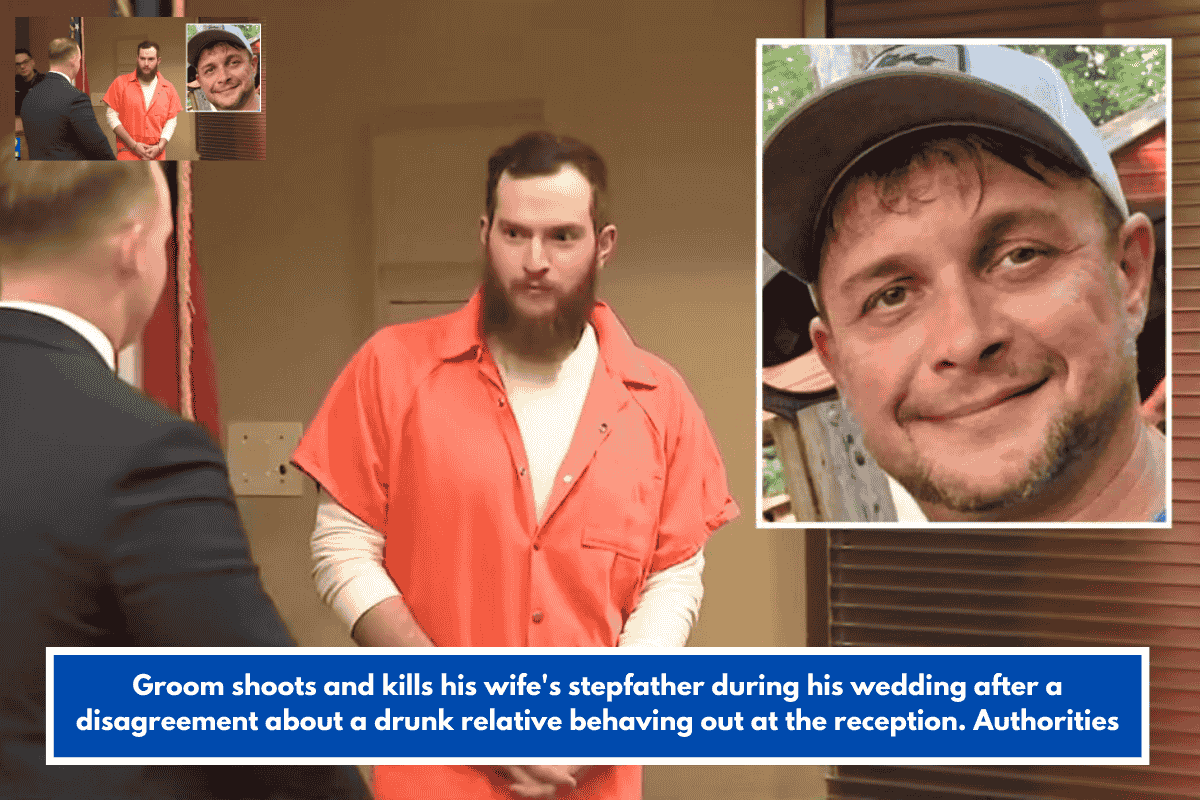 Groom shoots and kills his wife's stepfather during his wedding after a disagreement about a drunk relative behaving out at the reception. Authorities