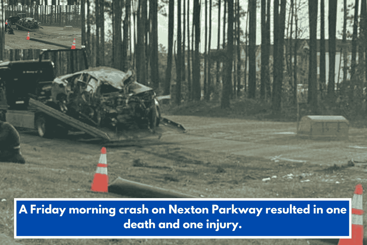 A Friday morning crash on Nexton Parkway resulted in one death and one injury.