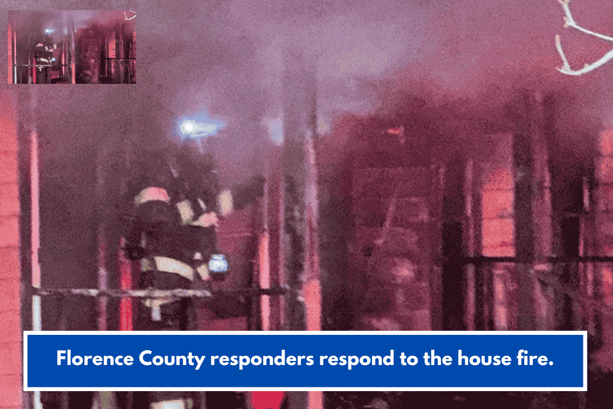 Florence County responders respond to the house fire.