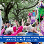 Everybody started running' when 6 people, including a child, were shot during the Mardi Gras parade.