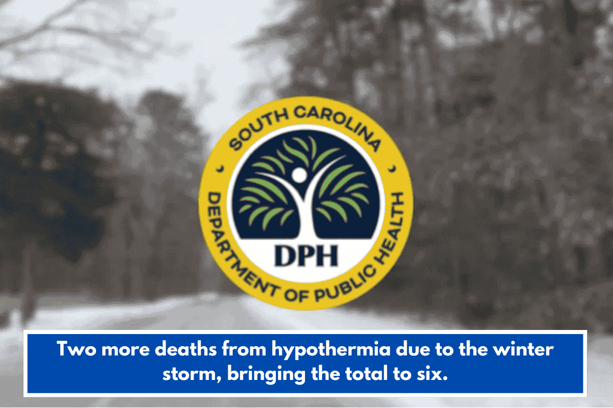 Two more deaths from hypothermia due to the winter storm, bringing the total to six.