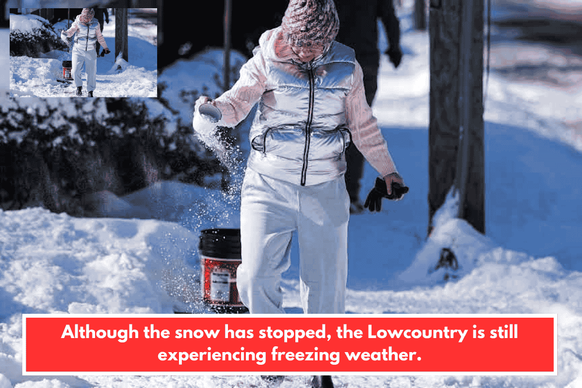 Although the snow has stopped, the Lowcountry is still experiencing freezing weather.