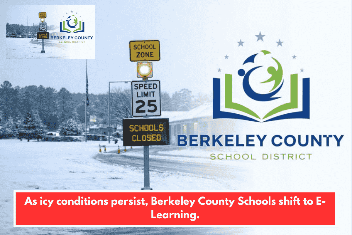 As icy conditions persist, Berkeley County Schools shift to E-Learning.