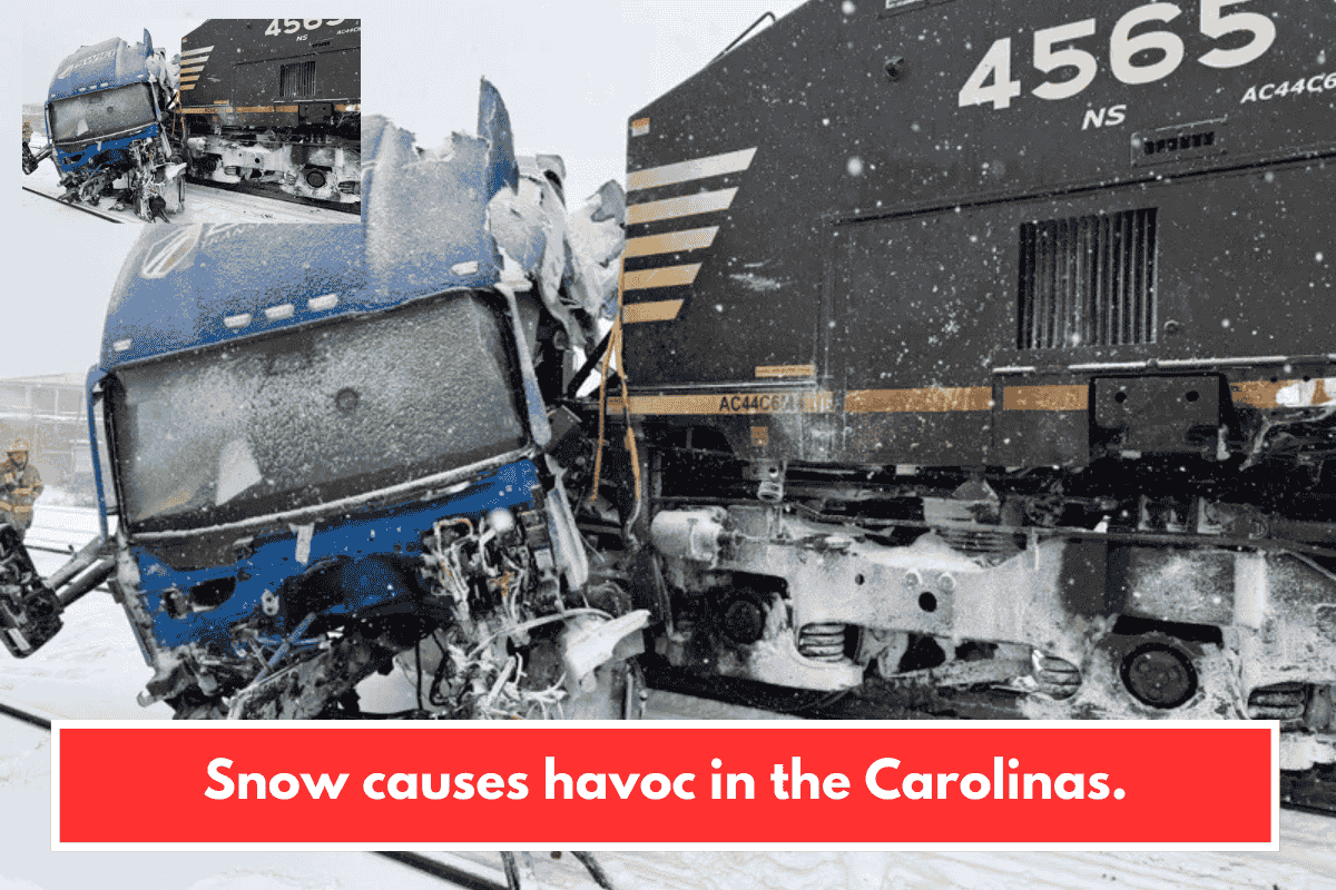 Snow causes havoc in the Carolinas.