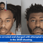 Two are arrested and charged with attempted murder in the 2025 shooting.
