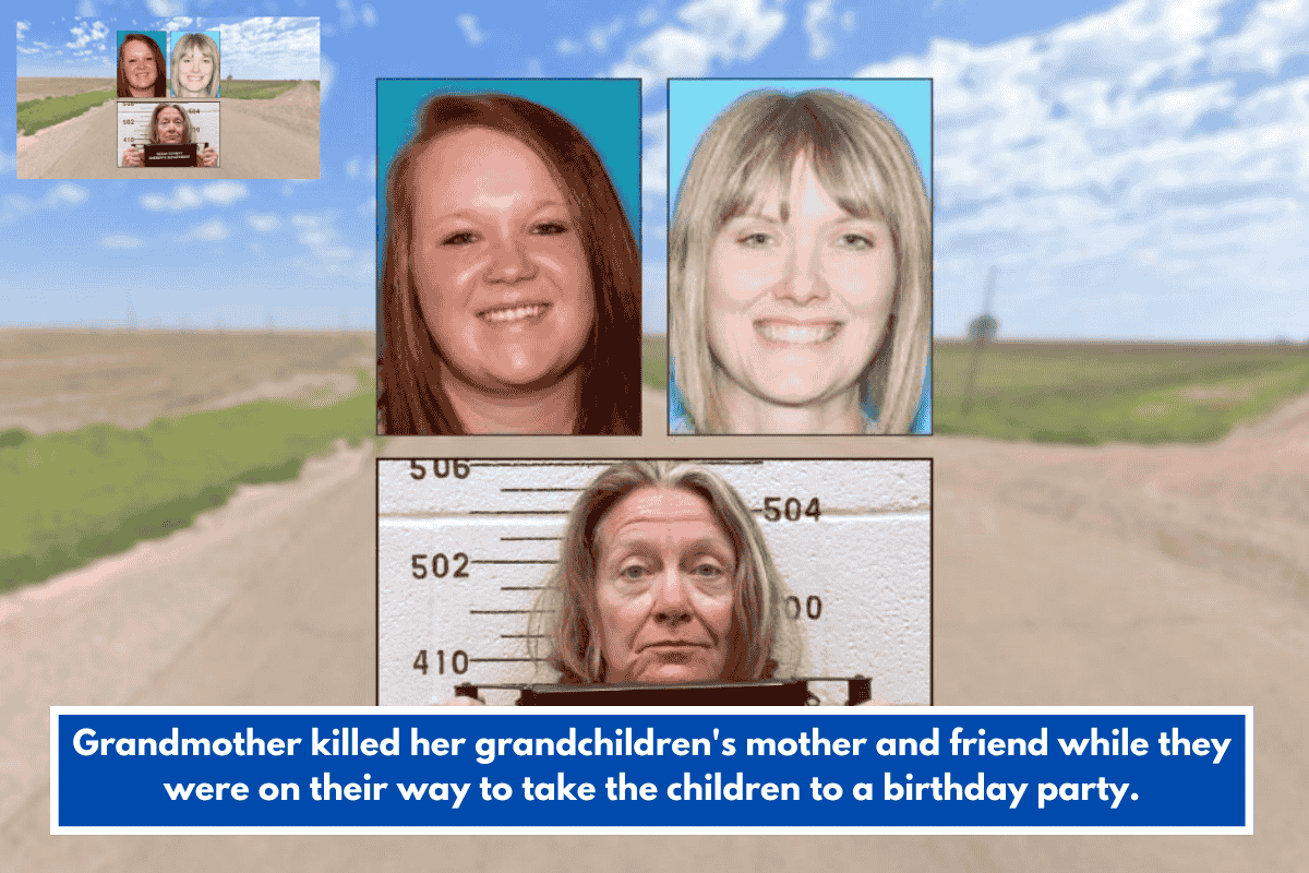 Grandmother killed her grandchildren's mother and friend while they were on their way to take the children to a birthday party.