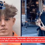 Simply trying to get home:' Bartender who just begun new life was riding bicycle after work when he was slain by a hit-and-run vehicle.