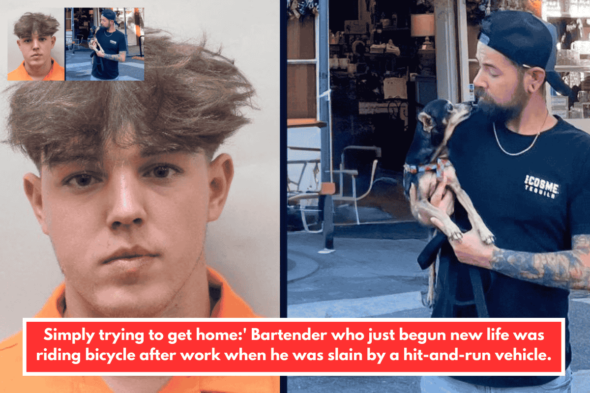 Simply trying to get home:' Bartender who just begun new life was riding bicycle after work when he was slain by a hit-and-run vehicle.