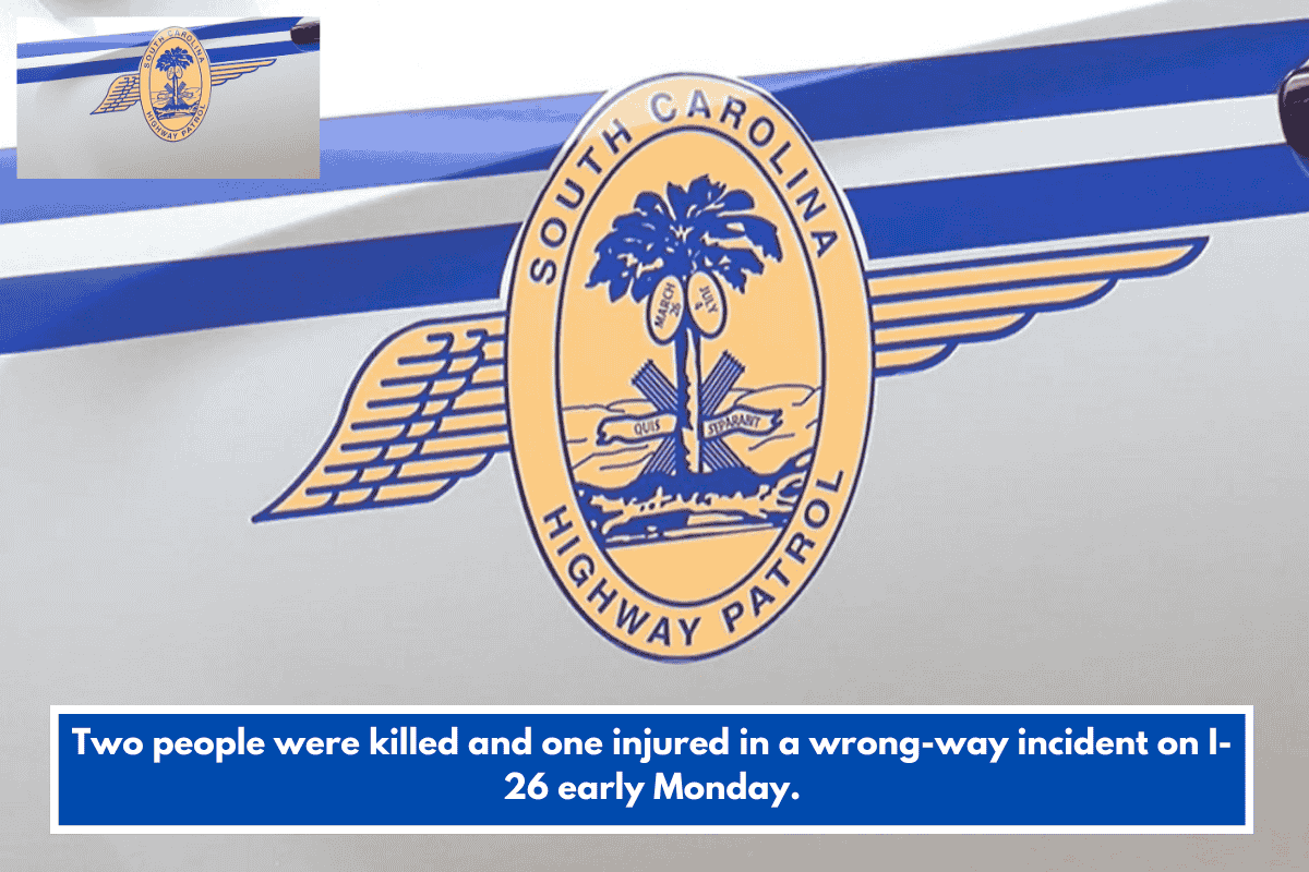 Two people were killed and one injured in a wrong-way incident on I-26 early Monday.