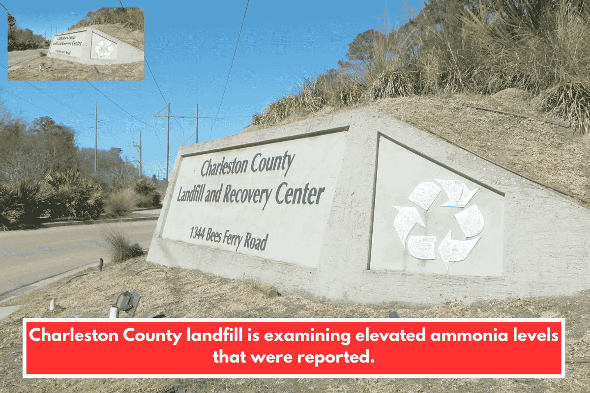 Charleston County landfill is examining elevated ammonia levels that were reported.