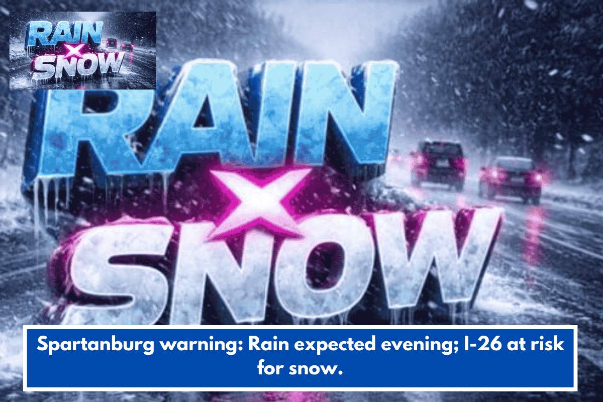 Spartanburg warning: Rain expected evening; I-26 at risk for snow.