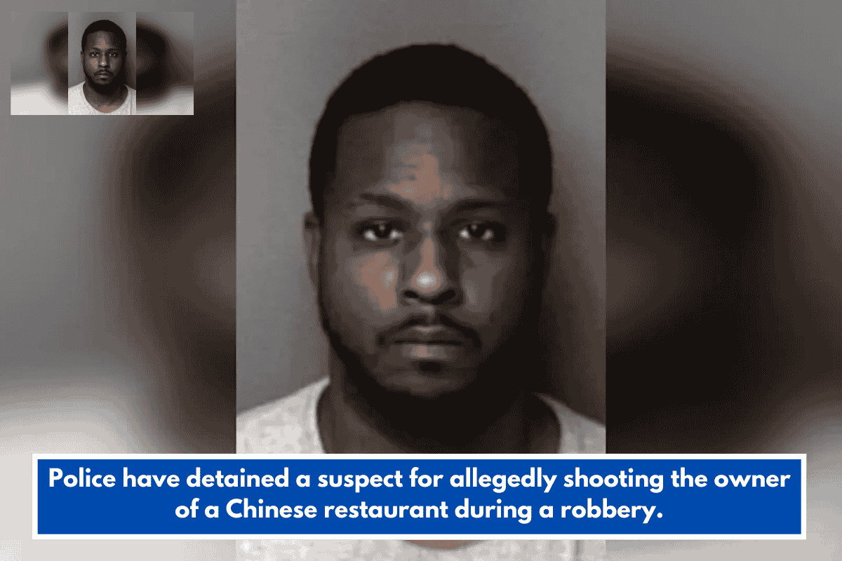 Police have detained a suspect for allegedly shooting the owner of a Chinese restaurant during a robbery.