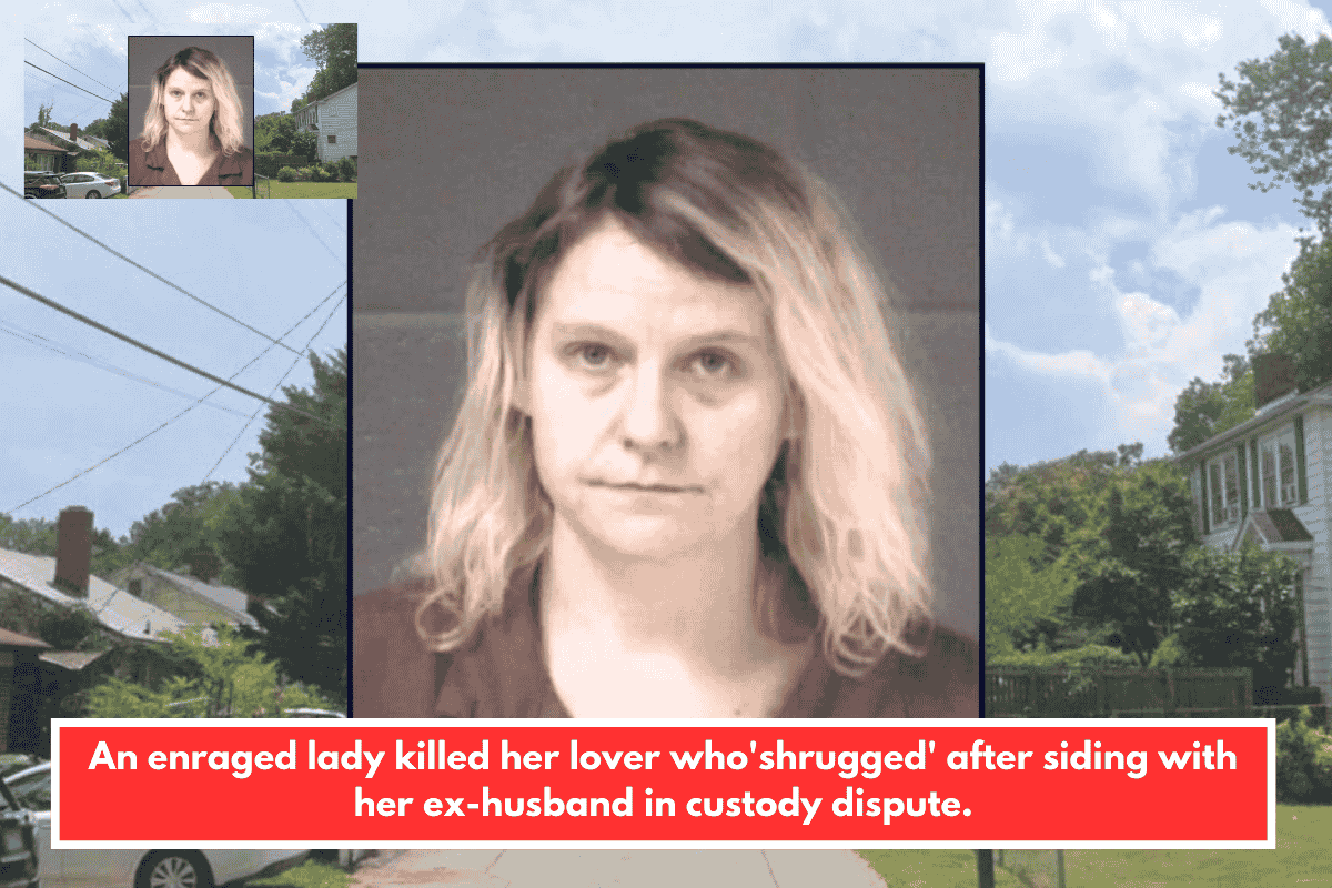 An enraged lady killed her lover who'shrugged' after siding with her ex-husband in custody dispute.