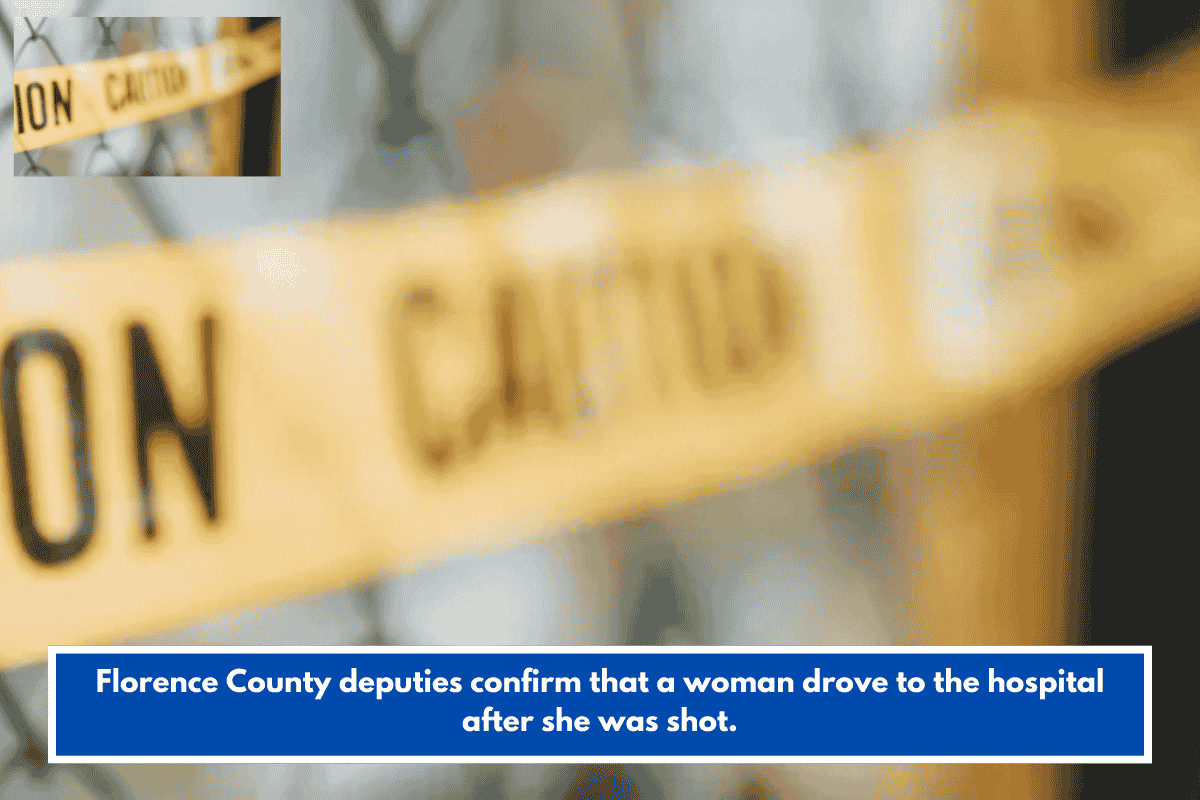 Florence County deputies confirm that a woman drove to the hospital after she was shot.