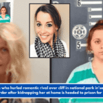 Woman who hurled romantic rival over cliff in national park in'senseless' murder after kidnapping her at home is headed to prison for life.