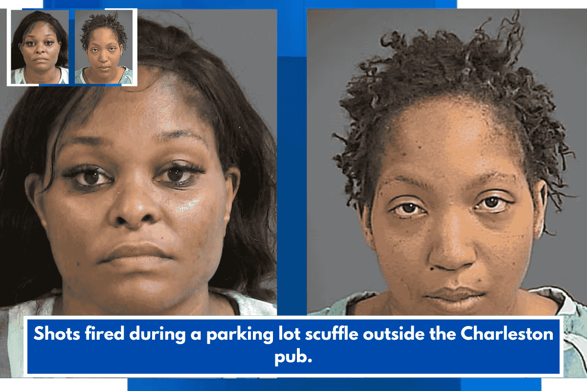 Shots fired during a parking lot scuffle outside the Charleston pub.