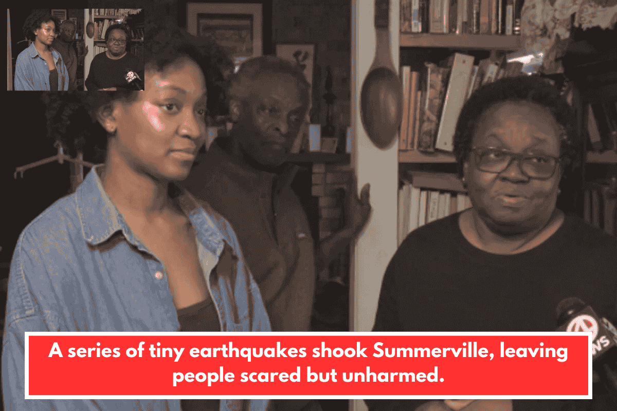 A series of tiny earthquakes shook Summerville, leaving people scared but unharmed.
