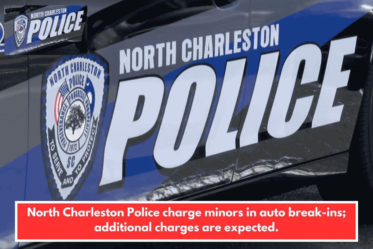 North Charleston Police charge minors in auto break-ins; additional charges are expected.