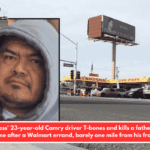 A'reckless' 23-year-old Camry driver T-bones and kills a father on his way home after a Walmart errand, barely one mile from his front door.