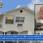 One bullet for you and one bullet for me': Man smashes girlfriend's eye socket and nose after becoming enraged because someone complimented her.