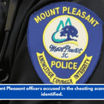 Ex-Mount Pleasant officers accused in the cheating scandal are identified.